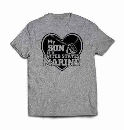 My son is united states marine tshirt